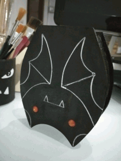 Laser Cut Bat Box Free CDR Vectors Art