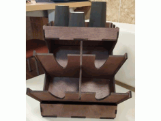 Laser Cut Wooden Coffee Box Vector Free CDR Vectors Art