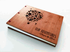 Laser Cut Notebook With Hearts Layout Free CDR Vectors Art