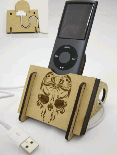 Laser Cut Mobile Stand Free DXF File