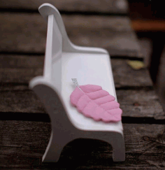 Doll Chair Miniature Dollhouse Bench Gift Free CDR Vectors Art
