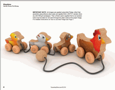 Henny Penny Pull Along Toy Wood Toy Plan Set Free PDF File