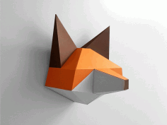 Papercraft Fox Pepakura Pattern Template Free PDF File