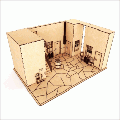 Doll House Decoration For A Game Free DXF File