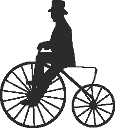 Silhouette Cyclist Collection Of Bicycle 03 Free DXF File