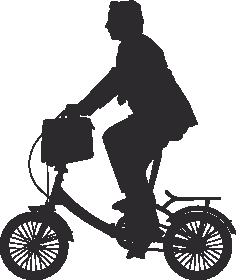 Silhouette Cyclist Collection Of Bicycle 11 Free DXF File