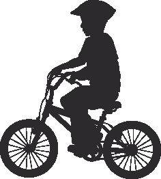 Silhouette Cyclist Collection Of Bicycle 12 Free DXF File