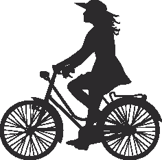 Silhouette Cyclist Collection Of Bicycle 15 Free DXF File