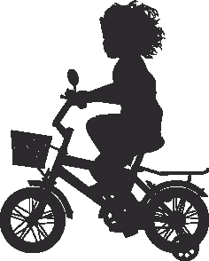 Silhouette Cyclist Collection Of Bicycle 16 Free DXF File