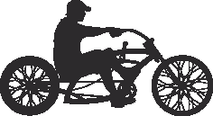 Silhouette Cyclist Collection Of Bicycle 18 Free DXF File