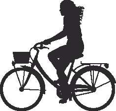 Silhouette Cyclist Collection Of Bicycle 19 Free DXF File
