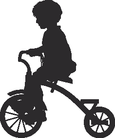 Silhouette Cyclist Collection Of Bicycle 20 Free DXF File