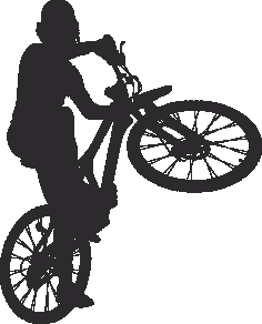 Silhouette Cyclist Collection Of Bicycle 22 Free DXF File