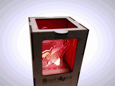 Laser Cut Fish Lamp Drawing Free CDR Vectors Art