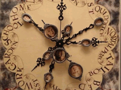 Laser Cut Harry Potter Weasley Clock Free CDR Vectors Art