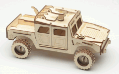 Laser Cut Humvee Puzzle Car Free PDF File