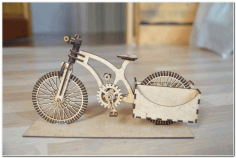 Laser Cut Wooden Organizer A Bike Free CDR Vectors Art