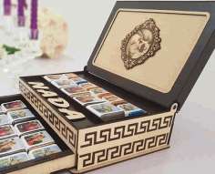 Fancy Drawer Box For Laser Cutting Free CDR Vectors Art