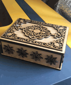 Intricate Jewelry Box 4mm For Laser Cutting Free CDR Vectors Art