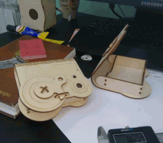 Laser Cut Wooden Box With Rotary Latch Free CDR Vectors Art