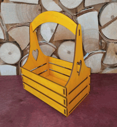 Wooden Box Napkin Holder Basket For Laser Cut Free CDR Vectors Art