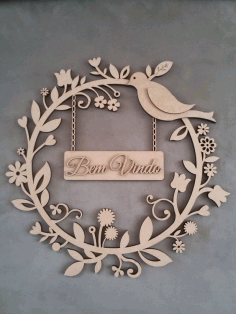 Bird For Wall Decor Drawing For Laser Cutting Free CDR Vectors Art