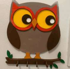 Laser Cut Owl Wall Hanger Owl Wall Decor Free CDR Vectors Art