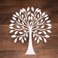 Wooden Tree Wall Decoration For Laser Cut Free CDR Vectors Art