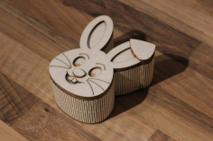 Hare Box For Laser Cutting Free CDR Vectors Art