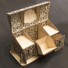 Openwork Perfume Box Layout For Laser Cut Free CDR Vectors Art