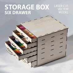 Small Items Box 3mm Layout For Laser Cut Free CDR Vectors Art