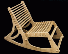Chair 3d Puzzle For Laser Cut Free CDR Vectors Art