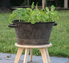 Plant Stool For Laser Cutting Free DXF File