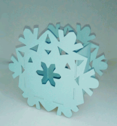 Pencil Holder Snowflake Drawing For Laser Cutting Free CDR Vectors Art