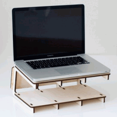 Laptop Stand Drawing For Laser Cutting Free CDR Vectors Art