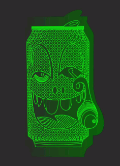 Acrylic Lamp 3 Layout For Laser Cut Free CDR Vectors Art