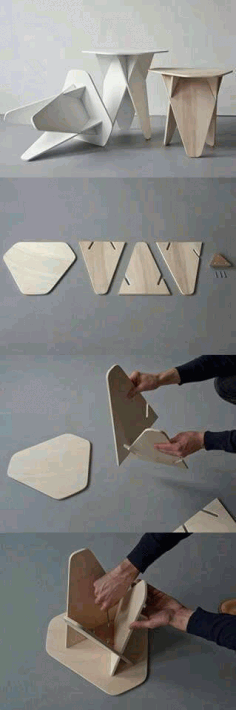 The Innovative Wedge Side Table For Laser Cut Free CDR Vectors Art