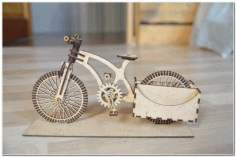 Wooden Organizer A Bike For Laser Cutting Free DXF File