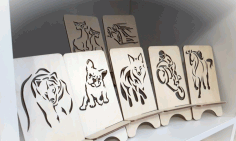 Animals For Laser Cutting Free DXF File