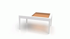 Coffee Table With Glass Top For Laser Cut Free CDR Vectors Art