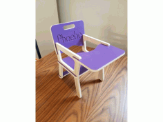 Doll High Chair For Laser Cut Free CDR Vectors Art