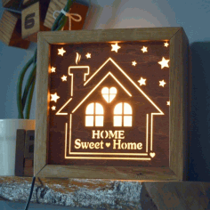 A Night Light From An Old Housekeeper For Laser Cut Free CDR Vectors Art