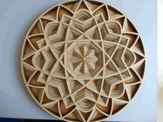 Multilayer Carving Mandala Layout For Laser Cut Free CDR Vectors Art