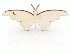 Butterfly Keychain For Laser Cut Free CDR Vectors Art