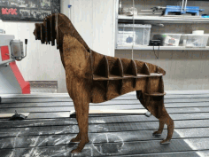 Boxer Dog 3d Puzzle For Laser Cut Free CDR Vectors Art