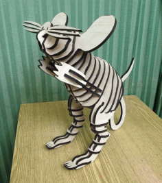 Mouse Wooden 3d Puzzle For Laser Cutting Free CDR Vectors Art