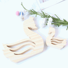 Swan Kids Room Decoration For Laser Cutting Free CDR Vectors Art