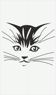 Laser Cut Cats Decal For Glass Free CDR Vectors Art