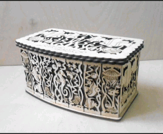 Decorative Wooden Box 3mm For Laser Cut Free CDR Vectors Art