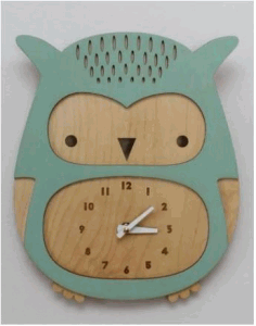 Owl Clock For Wall Decor Layout Free CDR Vectors Art